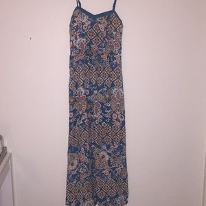 Xhilaration blue floral target maxi dress